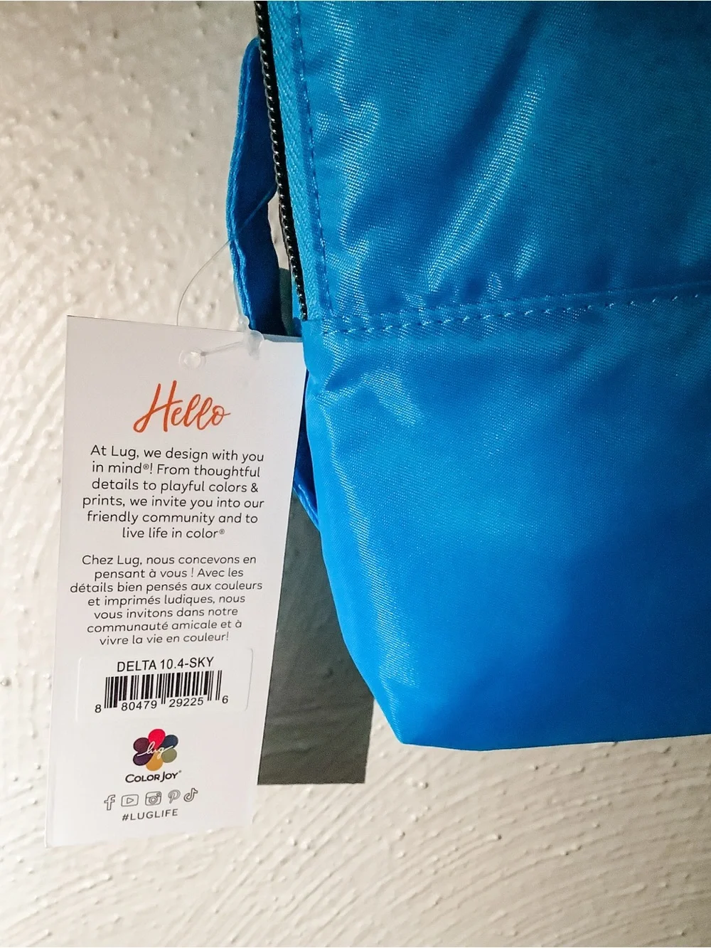 NWT Lug Coastal Blue Delta Mini Crossbody 10.4 Tablet/Ipad case